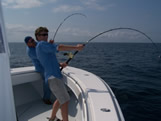 Sore arms with oak island charter fishing